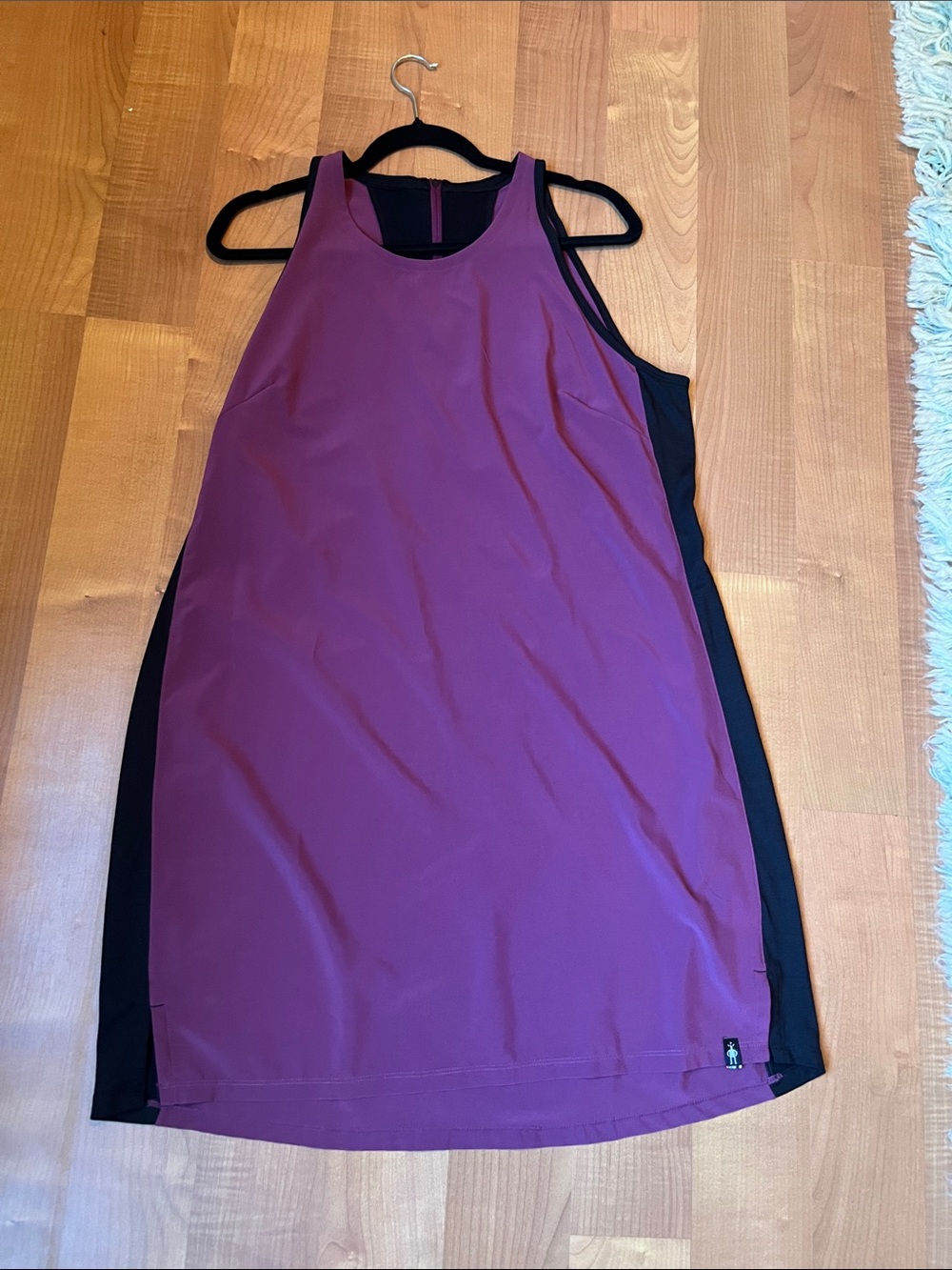 Smartwool Plum Athletic Tank Dress with Black Panels